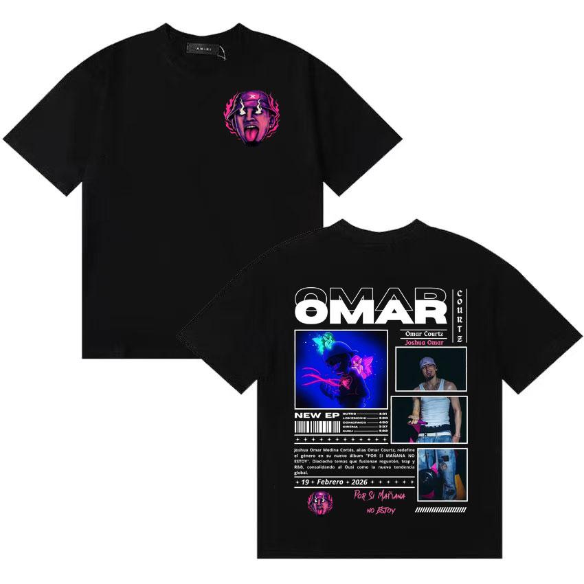 Omar Courtz Hot Sale Por Si Unisexana No Estoy Album Merch Tshirt Unisexs Women Hip Hop Tshirt Cotton Casual Short Sleeve Tee Shirts