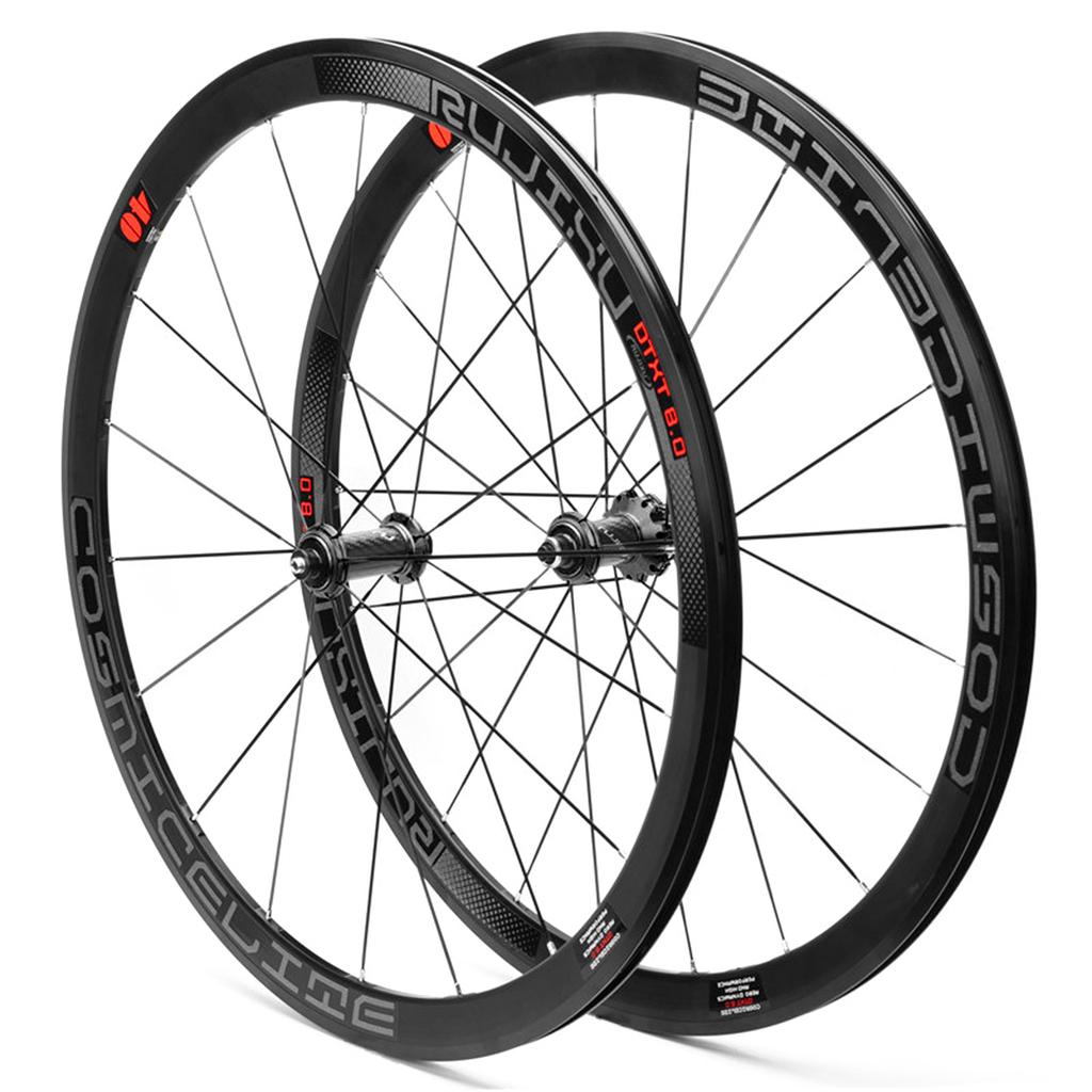 Rennrad-Radsatz 700C Kohlefaser Ultraleicht 120 Dezibel 40 mm/1,57 Zoll Reflektorstreifen V/C-Bremse