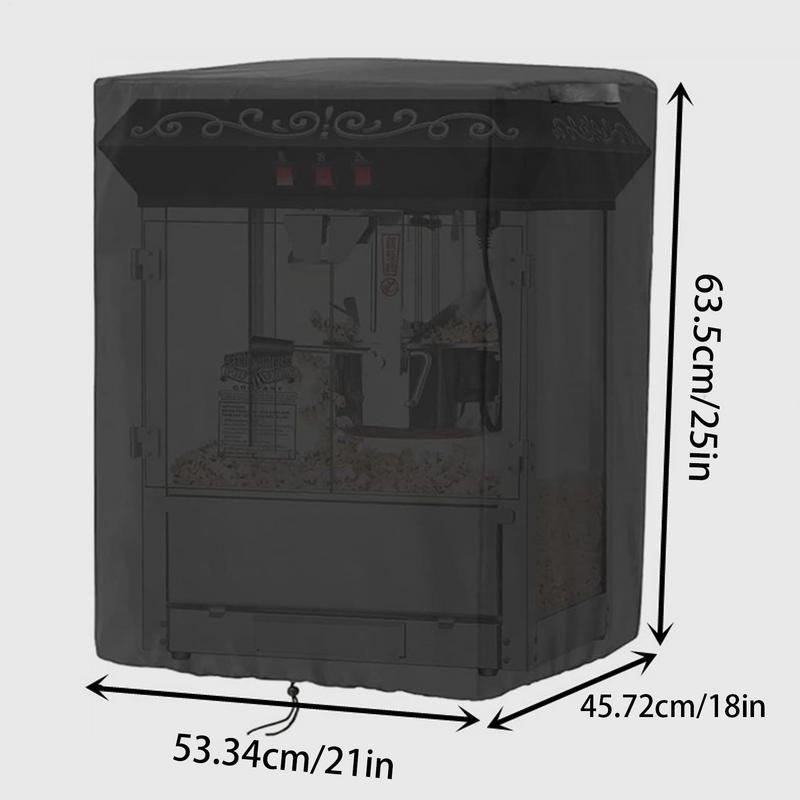Popcorn Maker Cart Cover Waterproof Popcorn Machine Protective Cover 420D Oxford Cloth Replacement Parts With Windproof Buckles
