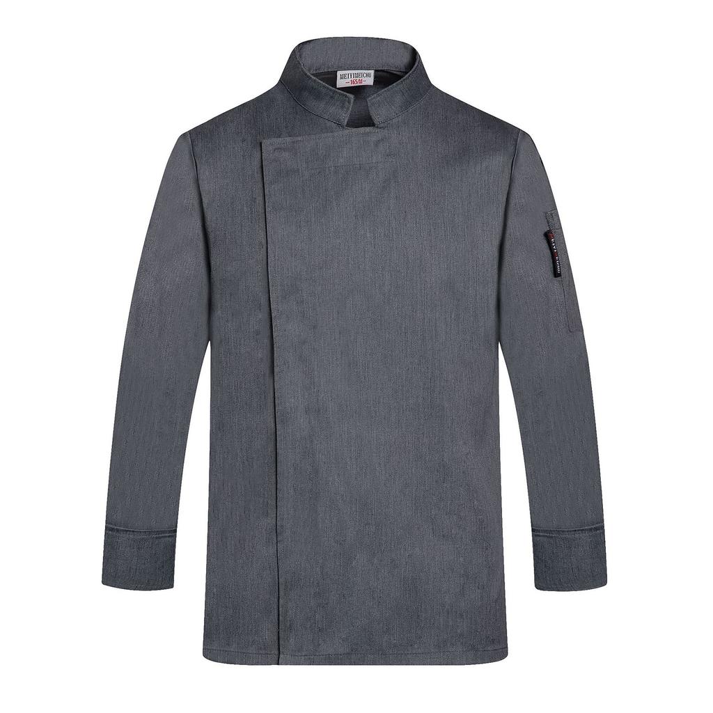 Chef Clothes Long-sleeved Autumn and Winter Chef Jacket Man Hotel Restaurant Uniform Kitchen Work Clothes