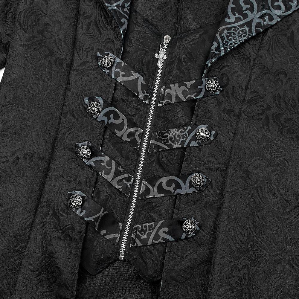 Men's Gothic Medieval Halloween Coat Jacket - Retro European & American Dark Outerwear