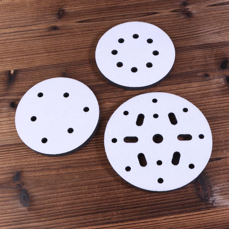 Almohadilla de Interfaz 5 Pulgadas 6 Agujeros Velcro Esponja Suave Almohadilla Amortiguadora Para Disco de Lijado Almohadillas para Lijadora Orbital