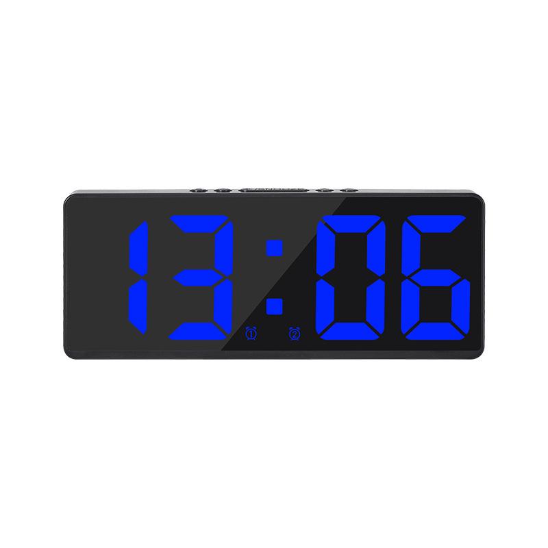 

Dual Set LED Alarm Clocks: Large-Screen Digital Bedside Clocks with Korean Fashion Design (Model 6628)