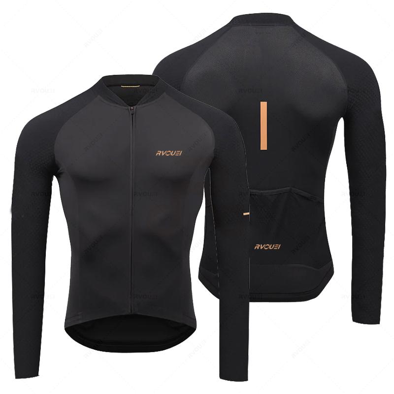 

Rvouei Breathable Long Sleeve Cycling Jersey S Ciclismo Bicycle Clothing MTB Bike Uniform Men Clotheset Bib Pants Ropa Maillot S
