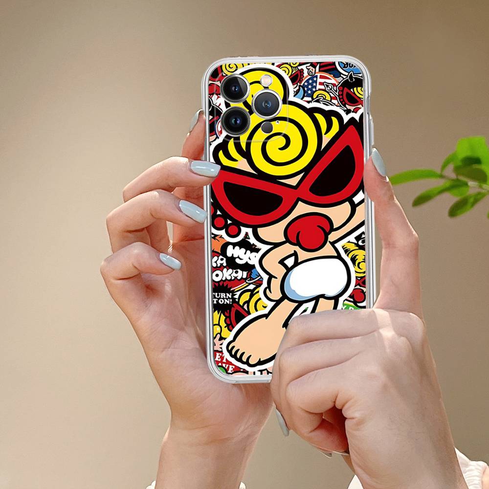 H-Hysteric Cute M-Mini For IPhone 17 16 15 14 13 12 11 Pro Max Plus Transparent Soft TPU Phone Cover