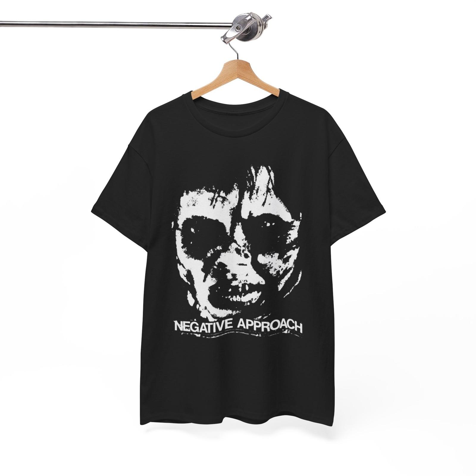Negative Approach Hardcore Punk Band Black T-shirt Unisex Tee XXL