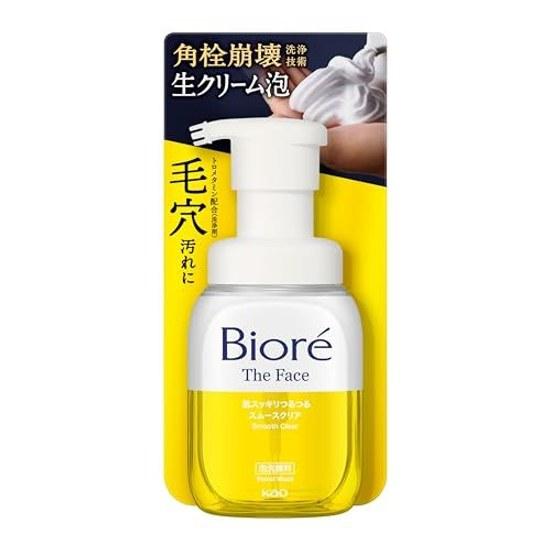 Biore Face Foam Cleanser Smooth Clear Main Body Frictionless Pores Blackheads