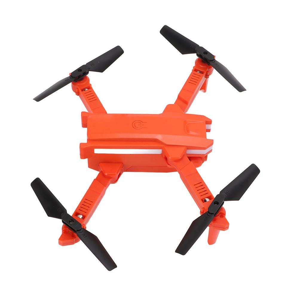Foldable Drone Plastic 4K Fixed Height Remote Control Aerial Photography Quadcopter with Double Camera Orange