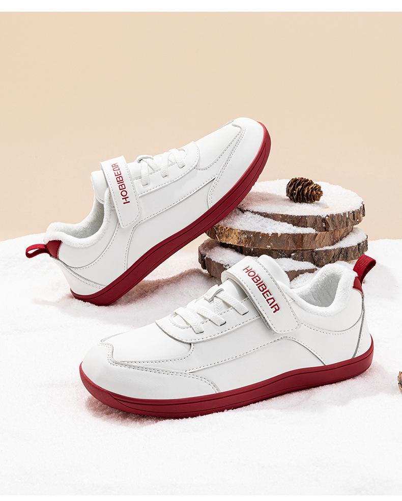 HOBIBEAR Boys Wide Toe Winter Sports Shoes - Plus Velvet, Warm, Casual Outdoor Footwear.