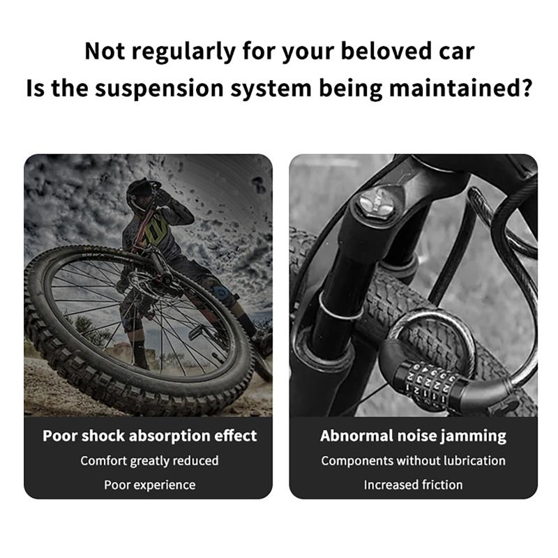 60 ml Mountainbike Vordergabel Stoßdämpferöl Fahrrad Vorder- und Hinterrad Stoßdämpfer Silikonöl Schmieröl Wartung