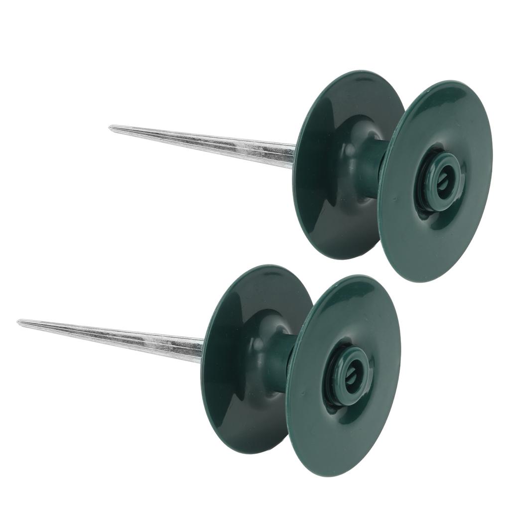 2pcs Hose Guide Spikes ABS Zinc Alloy Water Pipe Guide Wheel Durable Garden Hose Guide Holder for