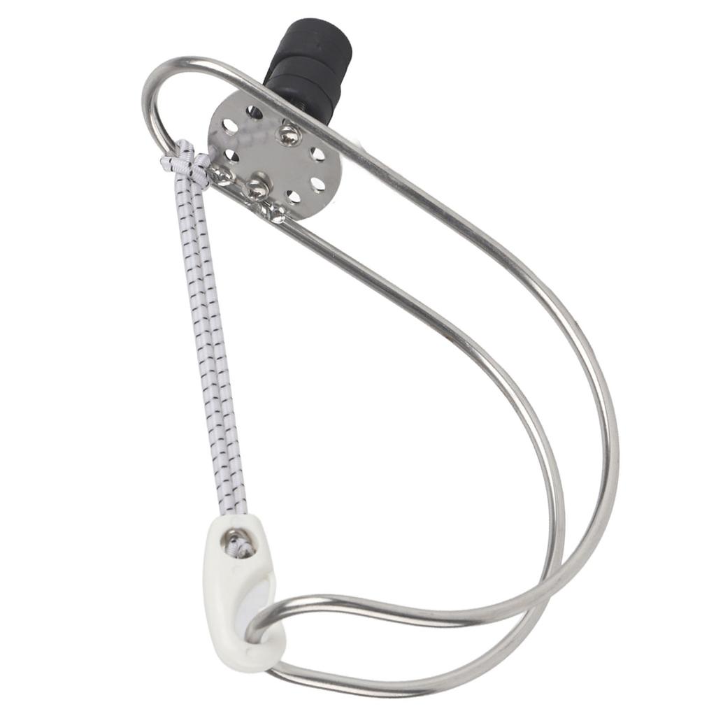 4.5in Stainless Steel Lifebuoy Ring Bracket Horseshoe Holder for Marine Boat Ship