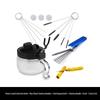 Airbrush Spray Gun Cleaning Kit: Includes Small Brush, Rinse Gun, Nozzle, and Four Ventilation Accessories for Auto Repair.