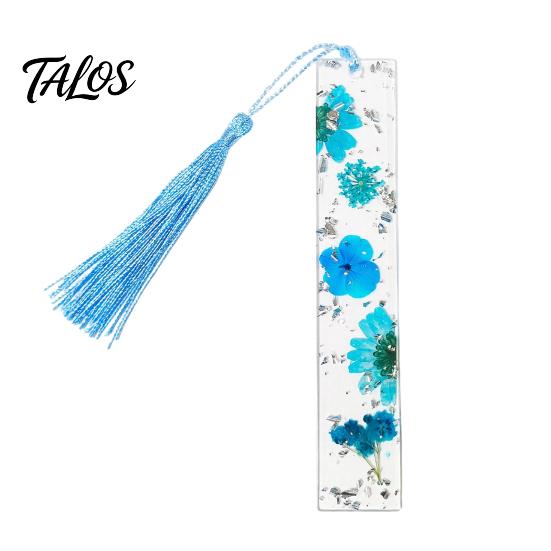 Aesthetic Page Holders Dried Flower Resin Bookmarks with Tassels, Double-Sided Magnetic Birthday Gift for Readers Book Lovers Friends, Pretty