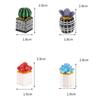 Mini Green Leaves Plant Pot Multistyles Bonsai Garden Home Model  Doll House Accessories