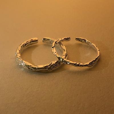 Niche Advanced Design Sense Simple Fashion Cold Wind Ins Adjustable Vein Ring Vintage Geometric Finger Ring Elegant Simple Women Rings