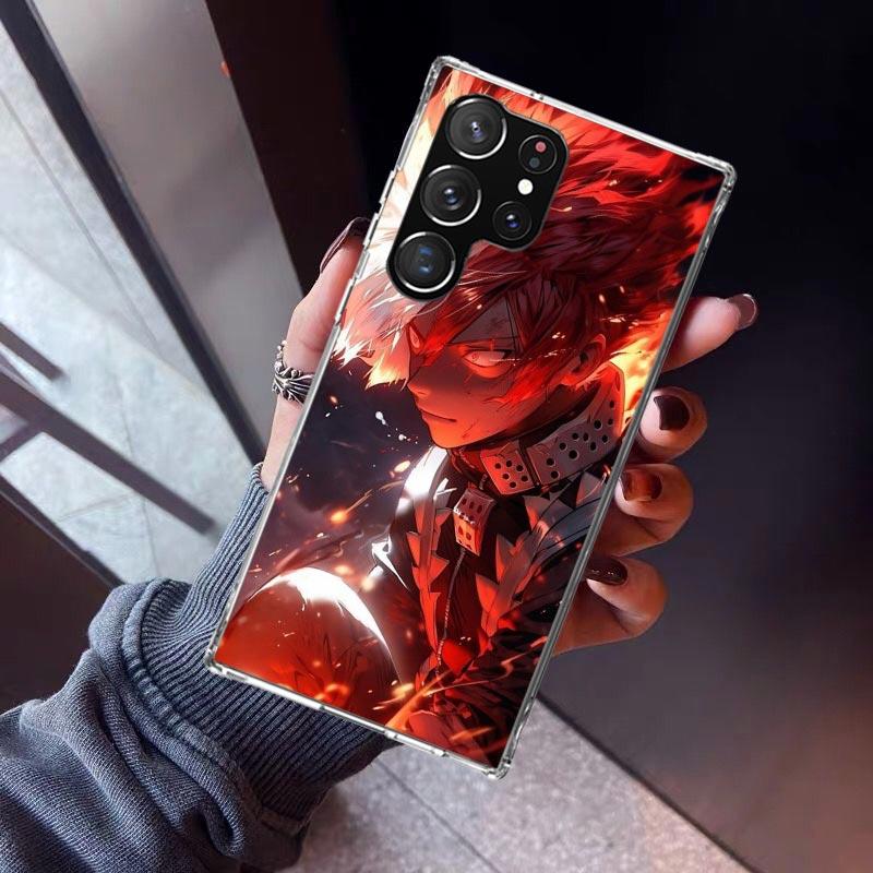 Todoroki Shoto MHA My Hero Handyhülle Für Samsung Galaxy S26 S25 Edge S24 S23 Ultra S22 Plus S21 S20 FE Weiche TPU Rückseite Hülle