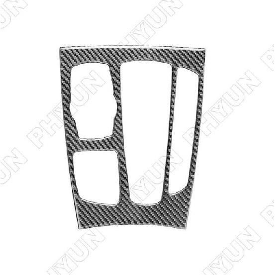 1 Pc Carbon Fiber Car Gear Shift Panel Cover Trim For 2014 - 2018 BMW X5 F15 RHD