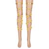 Festive Leggings Flower Decorated Chain Leg Ring
