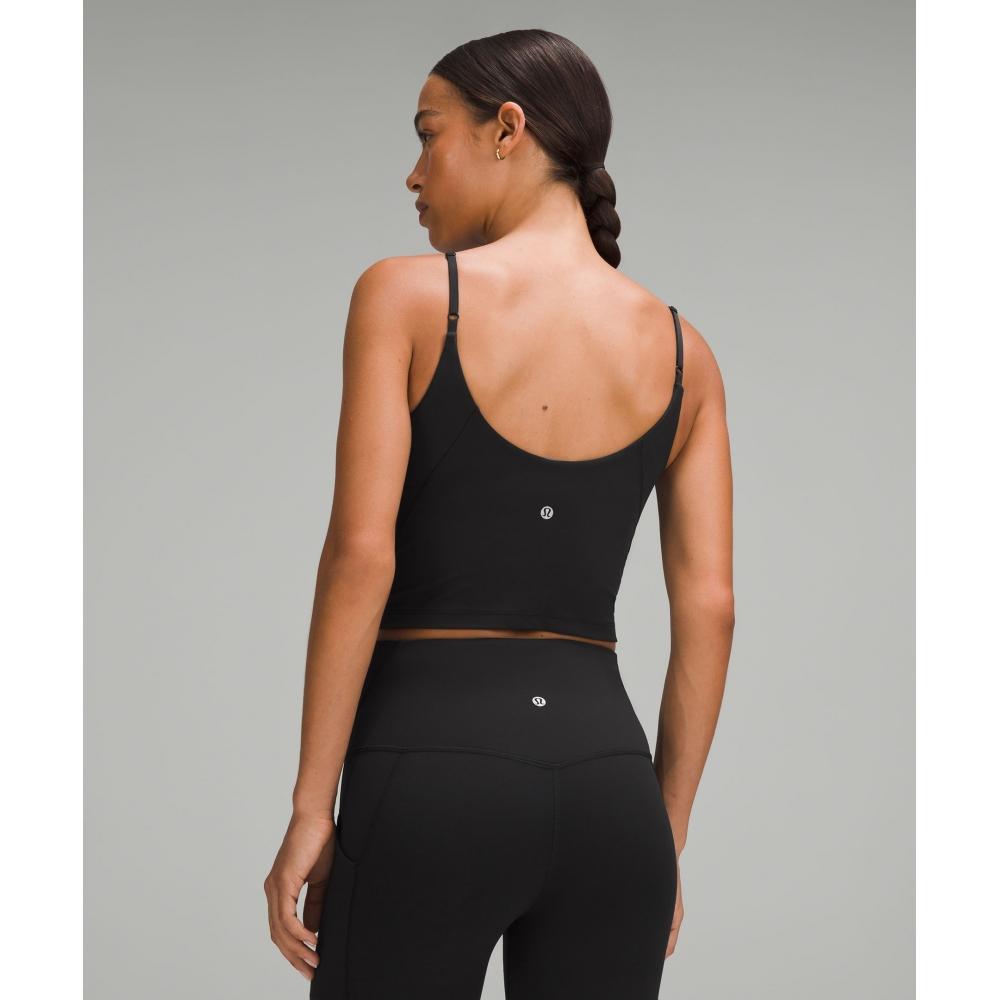 Lululemon Align  CroppeD Cami Tank Top  Light Support  C D Cup blaCk