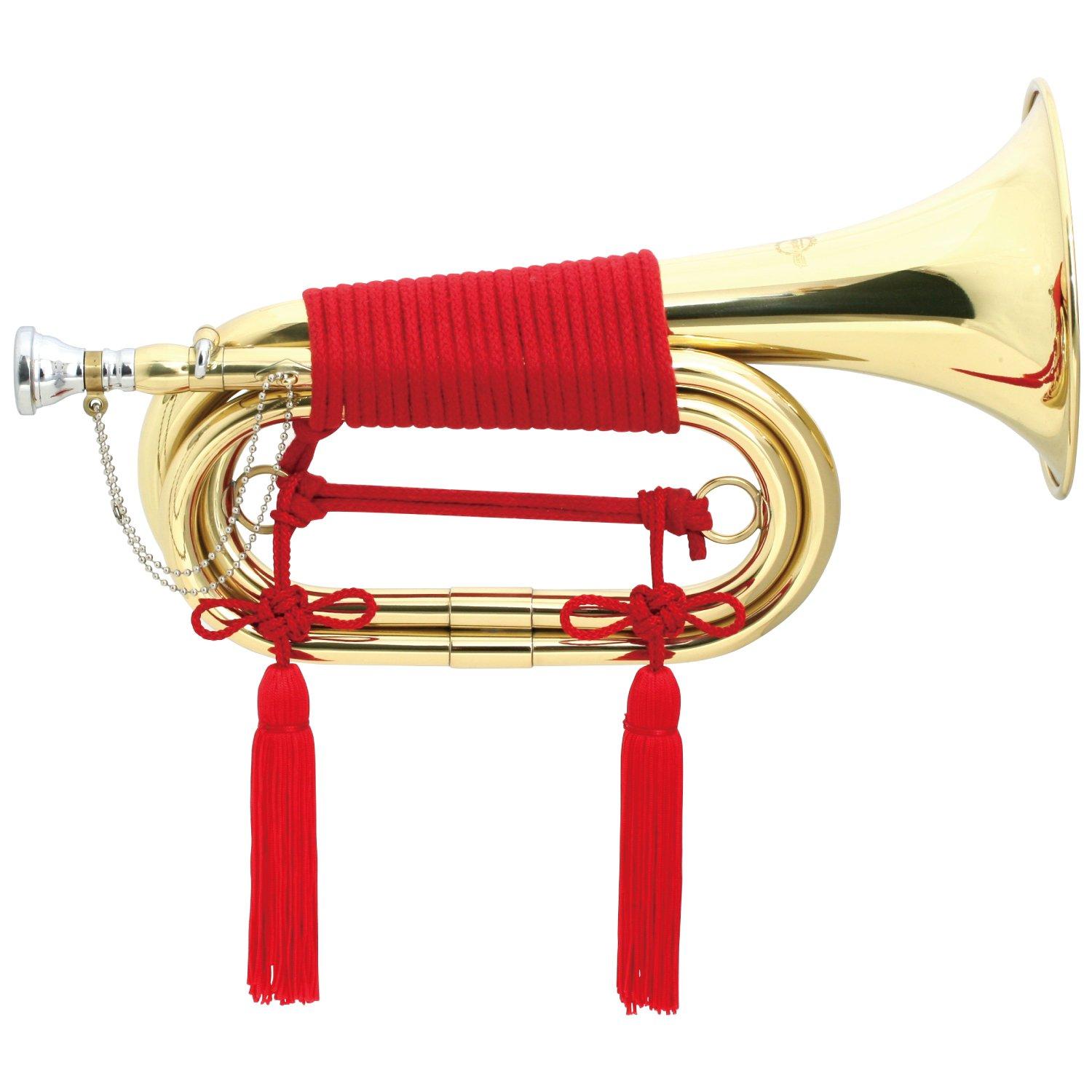 

MAXTONE Signal Trumpet 3-Wrap Gold Lacquer Finish Made in Taiwan TB-3L