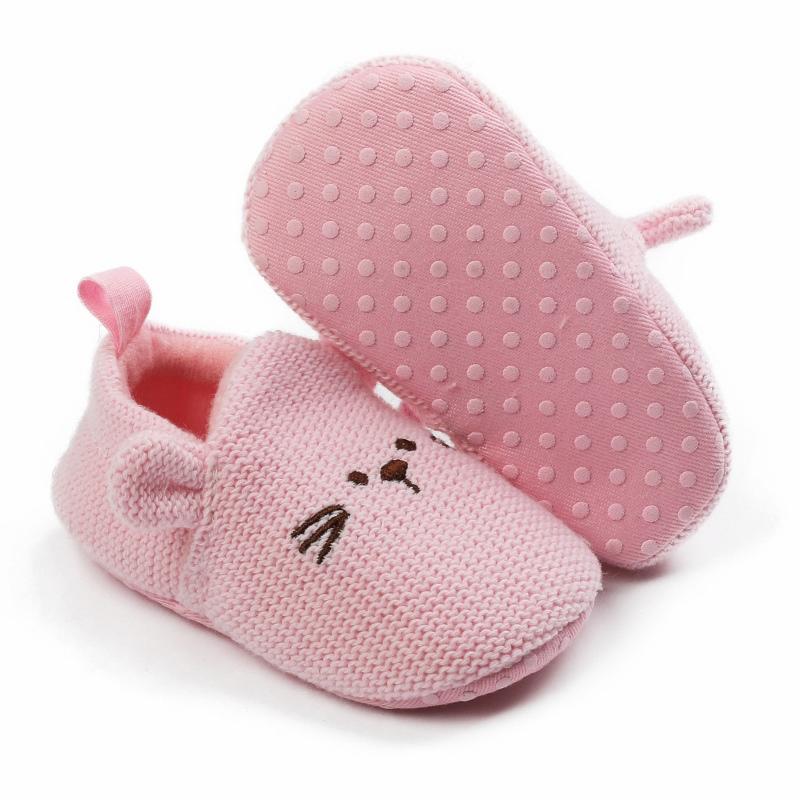 Infant Baby Knit Style Flat Non-Slip Shoes Casual Soft Comfortable First Walker Shoes Prewalker