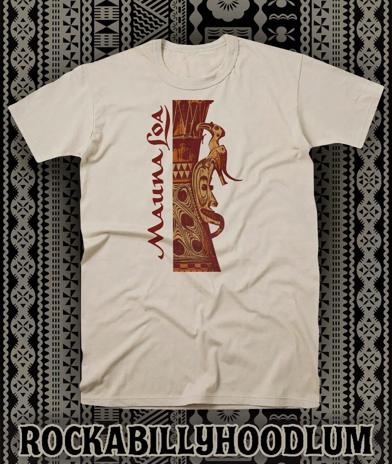 Retro Tiki Art Tee T Shirt Polynesian Bar Mug Mauna Loa Detroit Michigan S