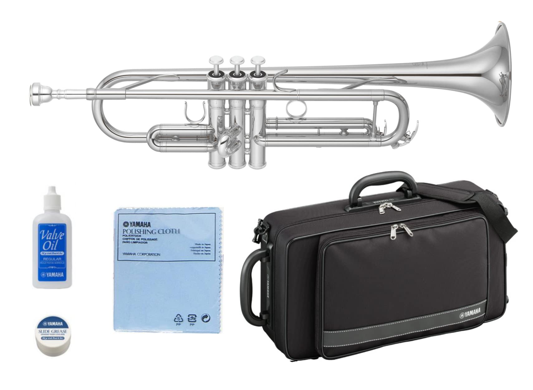 

warranty and free wind instrument service YAMAHA Trumpet Silver [5-year pick-up included] (YTR-4335G2, (S))