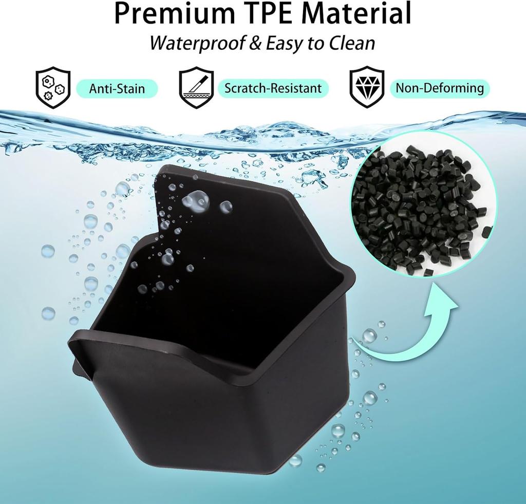 For Tesla Model Y Juniper 2025 Rear Trunk Side Storage Box Cargo Organizer TPE Bin Box Flocking Mat Partition Board Accessories