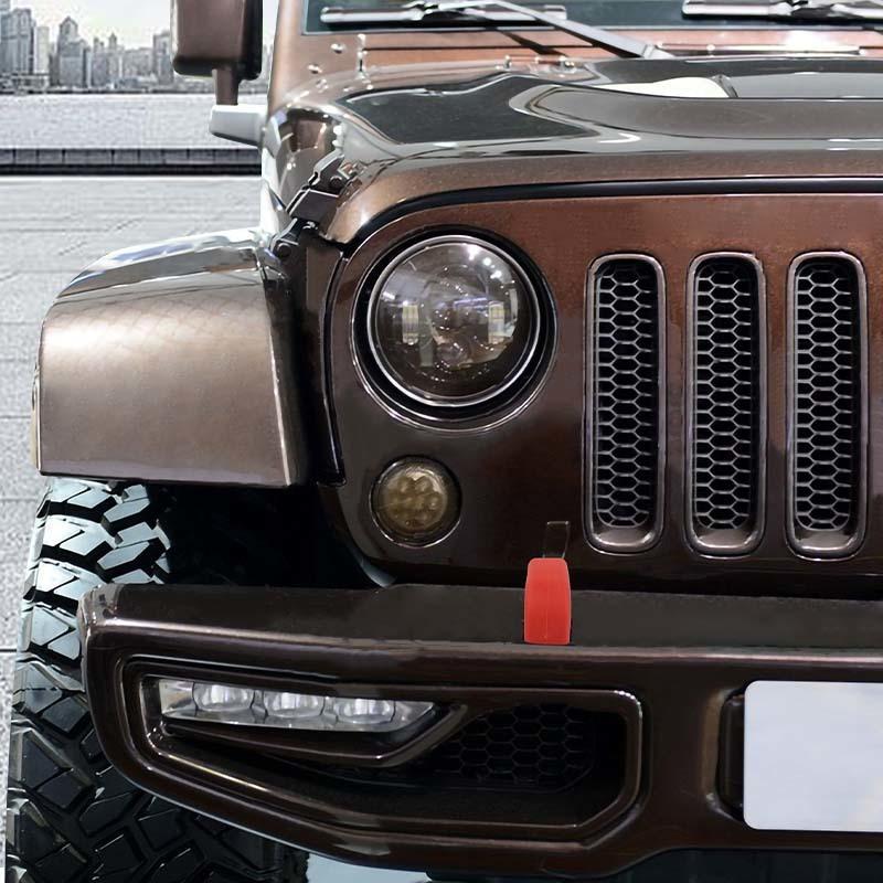 Auto Vorderen Stoßfänger Anhänger Haken Schutzhülle Fahrzeug Zubehör Für Jeep Wrangler JK JL TJ Auto Außen Zubehör