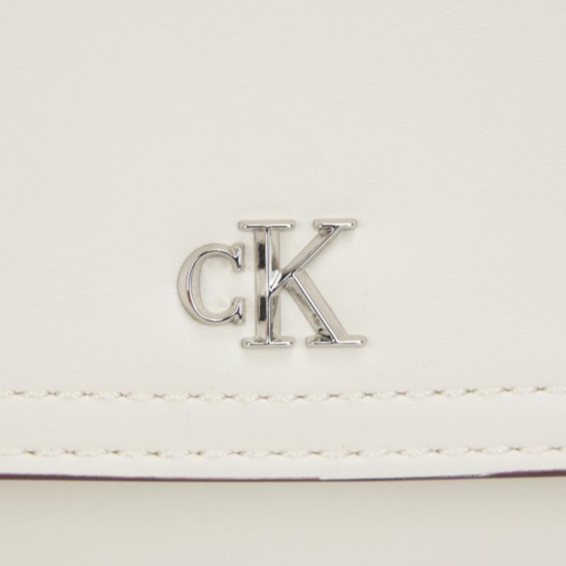 Calvin Klein Elegant Commuter Letter Logo Synthetic Material Shoulder Crossbody Bag Small Women Bags Lily-White 4F3172G-FUP