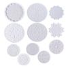 1PC DIY Round Epoxy Resin Mold Hollow Out Coaster Mandala Flower Tray Cup Mat Silicone Mould DIY Home Decor Making