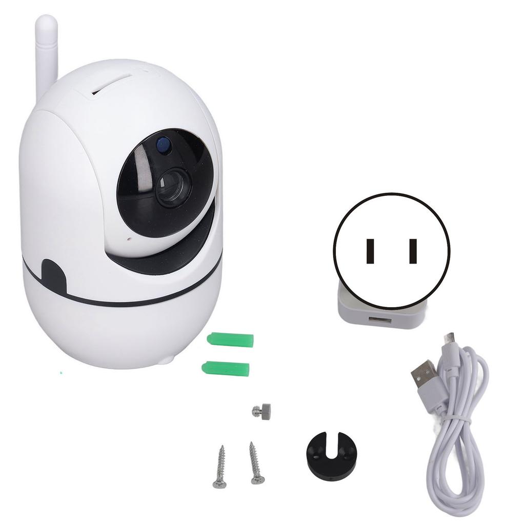 Bebek Monitörü 360 Derece Yatay 65 Derece Dikey 1080P Gece Görüşlü Pan Tilt Zoom WiFi Kamera için
