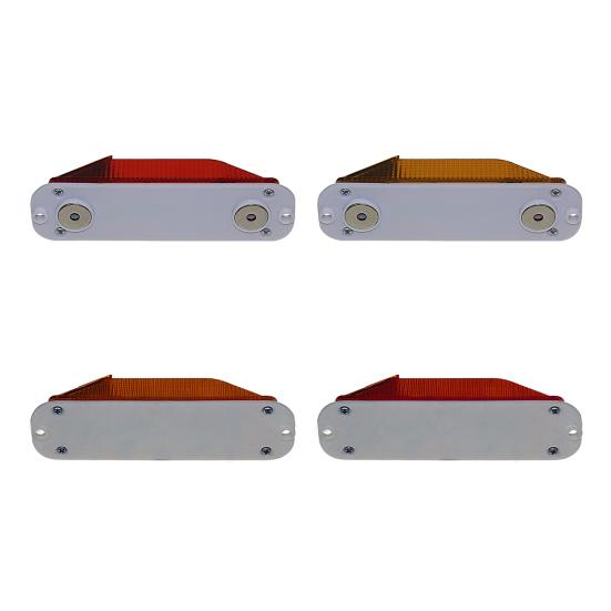 Solar Powered Flashing Warning Safety Strobe Light Enhanced Visibility LED Flashing Beacon for Trucks Barriers