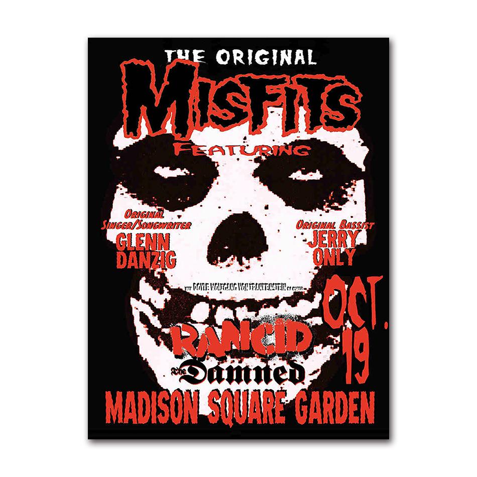 Vintage Hardcore Horror Punk The Misfits Live Foto Musik Konzert Kunst Poster Leinwand Malerei Wanddrucke Bild Zimmer Heimdeko
