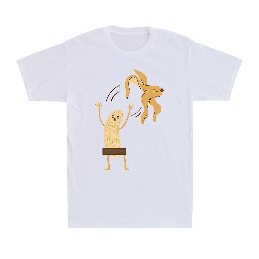 Get Naked Censored Banana Funny Gift Novelty Vintage Men s Cotton T-Shirt S
