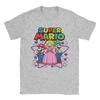 Super Marios Peach Luigi Trio Stars and Hearts T Shirt Unisex Cotton TShirt Round Neck  Tee Shirt Short Sleeve Clothes Plus Size