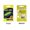 10 STÜCKE(5 Taschen) Fischerei Leuchtstäbe Leuchtende Fischerei Fluoreszierende Nachtfischerei Beleuchtungsstab Clip-On Dunkler Leuchtstab S M L XL