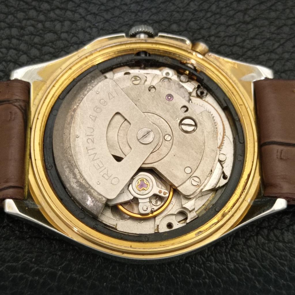 Orient CRYSTAL AUTOMATIC 46941 VINTAGE JAPAN MENS ORIGINAL DIAL WATCH A707786-1