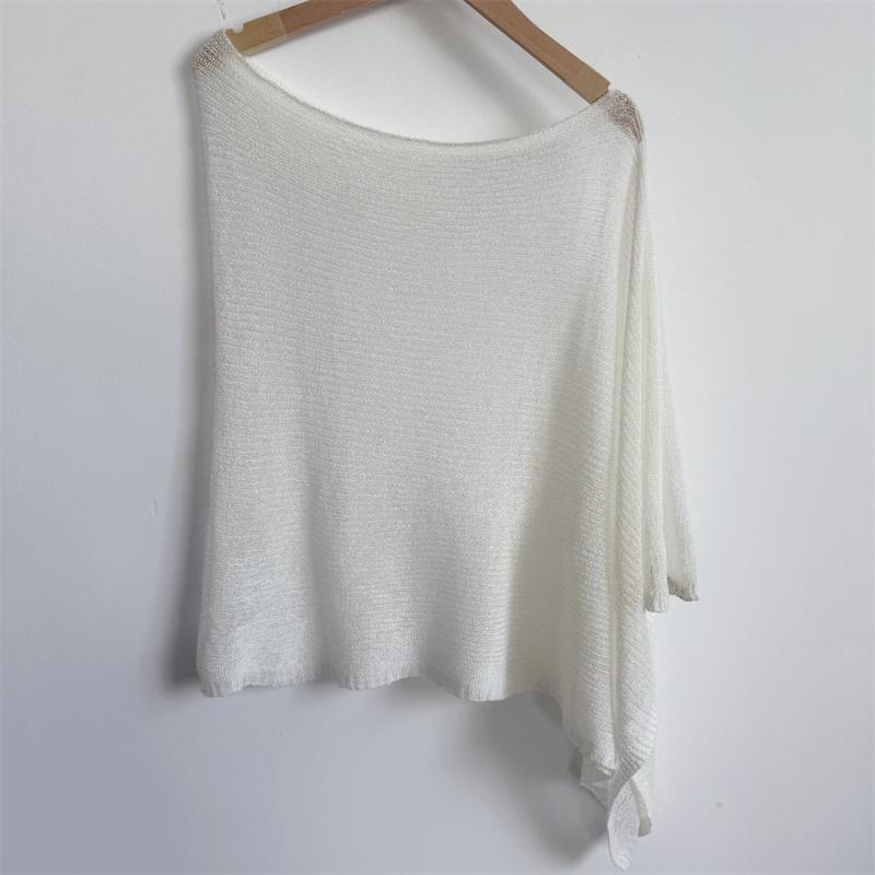 

Женский сексуальный модный прозрачный сетчатый пончо Легкий летний болеро Пуловер свитер для платьев Пляжные накидки One Size бежевый