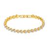 Luxury Cubic Zirconia Crystal Tennis Bracelets for Women Men Gold Color Silver Color Bracelet Chain Jewelry Gifts