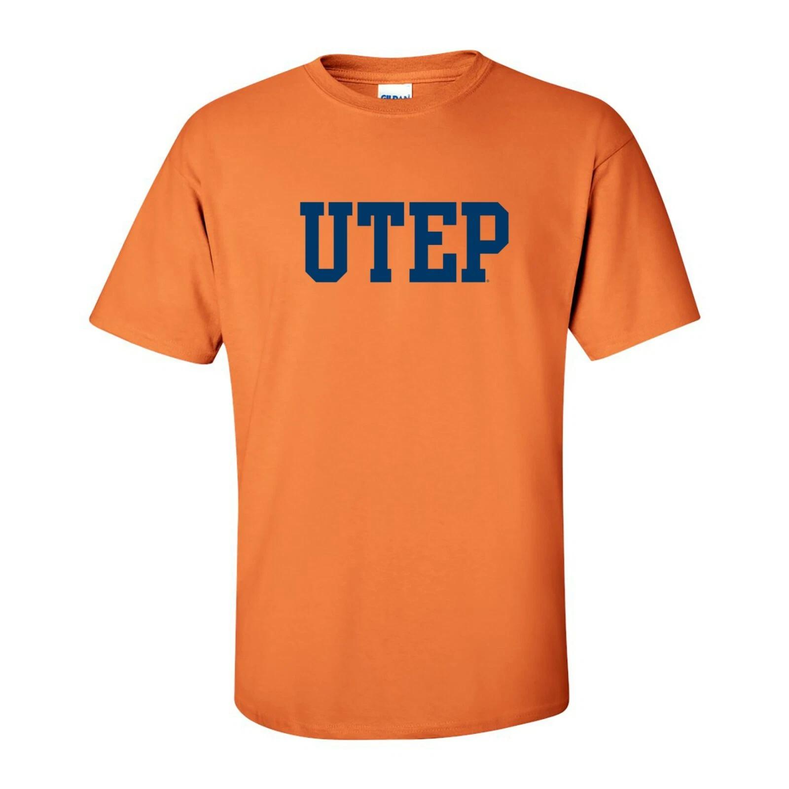UTEP MINERS Basic Block - NCAA Texas Sports Team T-Shirt - Tangerine 2XL
