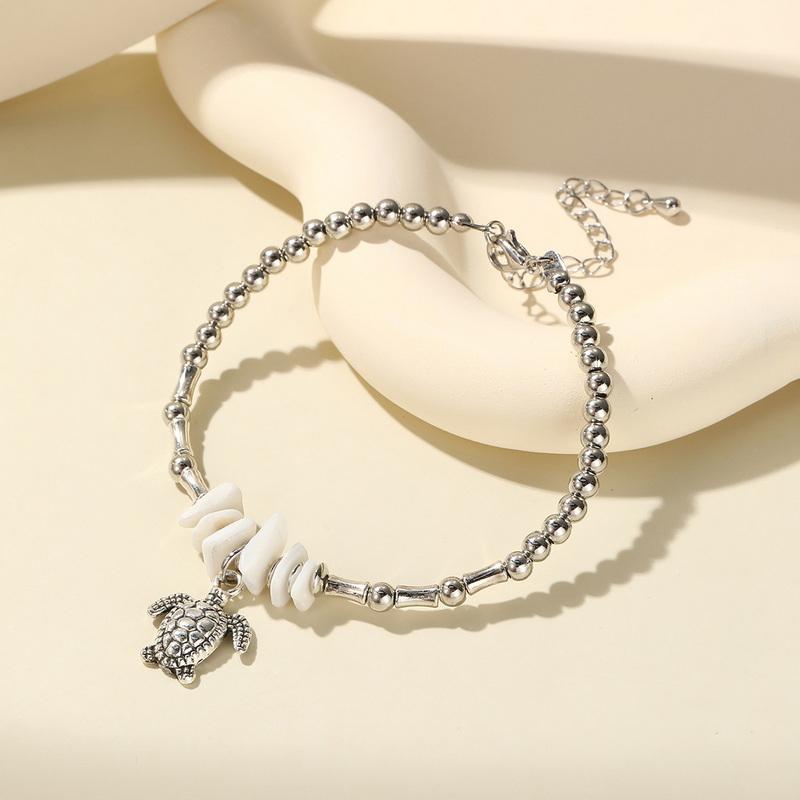 Bohemian Colorful Rice Beads Bracelet For Women Starfish Shell Conch Sea Turtle Pendant Bracelets Summer Beach Charm Jewelry
