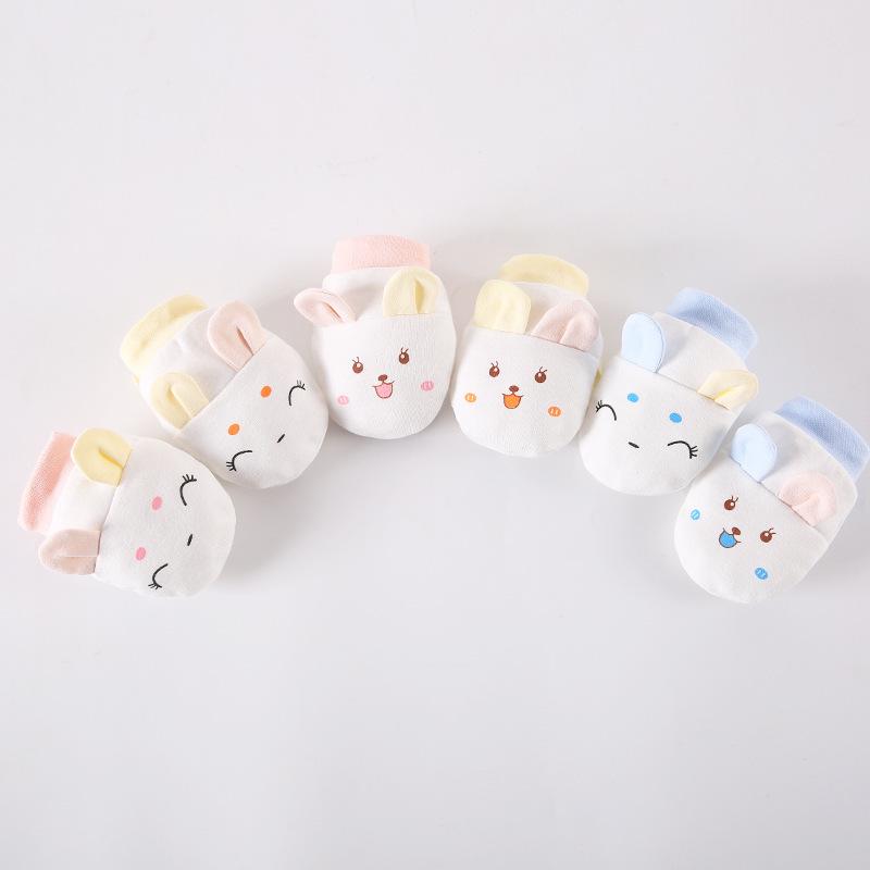 Mănuși respirabile din mătase de gheață anti-zgârieturi pentru nou-născuți - Subțiri, masticabile, protecție pentru mâini pentru primăvară/vară