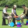 Folding Height 250kg Weight Camping Outdoor Suitable for with Handle Chair, Extendable, Adjustable, 1-Second Open/Close, Lightweight, Compact,