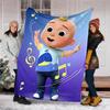 Cocomelon Theme Printed Blanket Perfect For Couch Bed Travel Outdoor Use Machine Washable Cozy Durable
