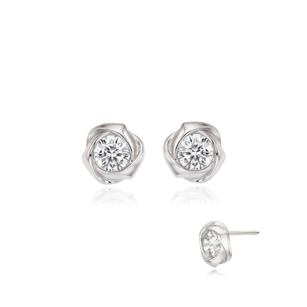 [Stonehenge] Silver Cubic Earrings Sc24B09E