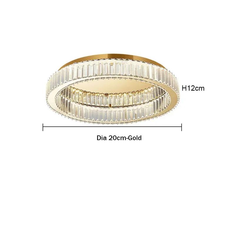 

Nordic LED Crystal Circle Ceiling Lamp Chandeliers Lighting for Living Room Bedroom Home Indoor Decor Lampara techo Luminaire Warm white
