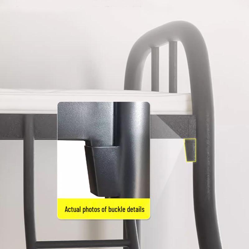 Children's Bunk Bed: Double Steel Iron Frame for Home & Rental Use