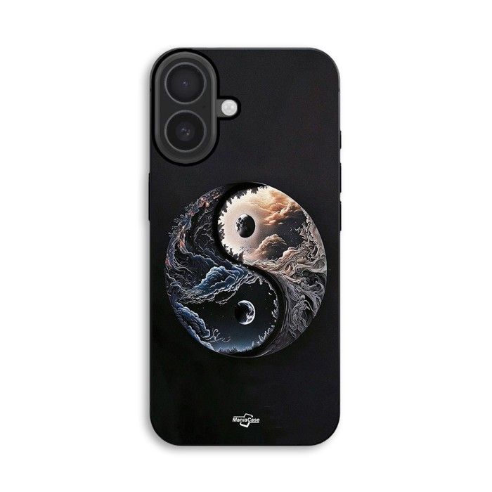 Coque de téléphone - MANIACASE - iPhone 16 - Yin et Yang - Silicone TPU - Souple
